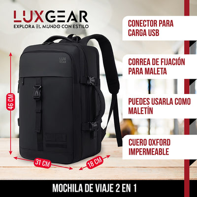 Mochila Notebook 15,6'' Luxgear Luxor Oficina Viaje Imperm