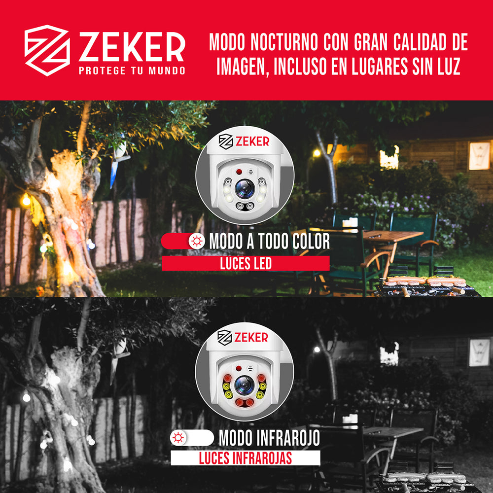 Sistema NVR 4 cámaras 1080P + disco duro 500 GB APP ZEKER
