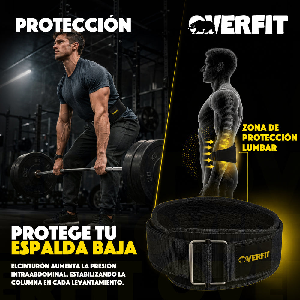 Cinturon Levantamiento Pesas Gym Overfit Lumbar Crossfit