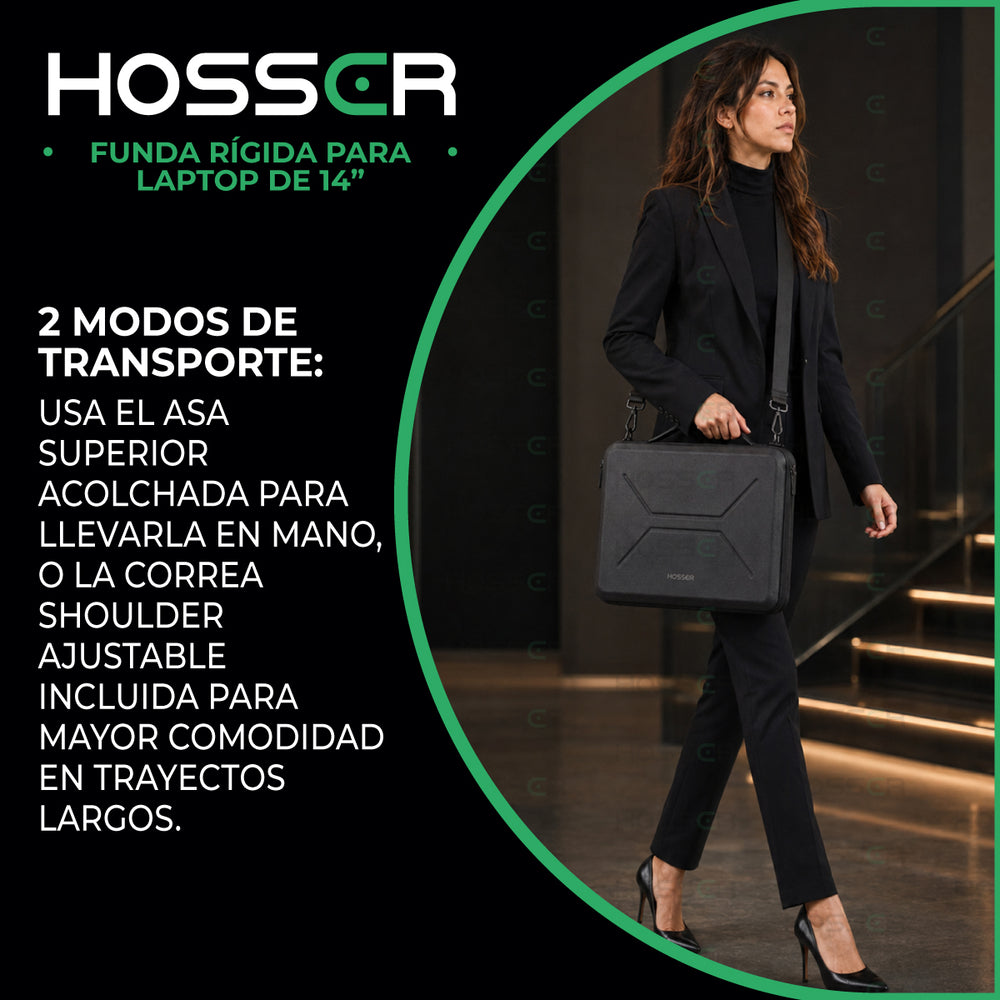 Funda protectora de laptop hardcase 14" Hosser