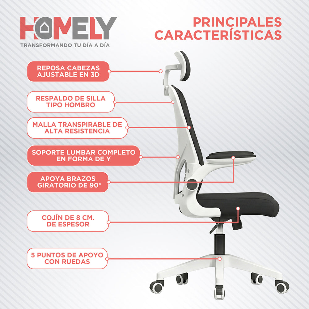 Silla Oficina Ergonómica Escritorio Ejecutiva Gerencial