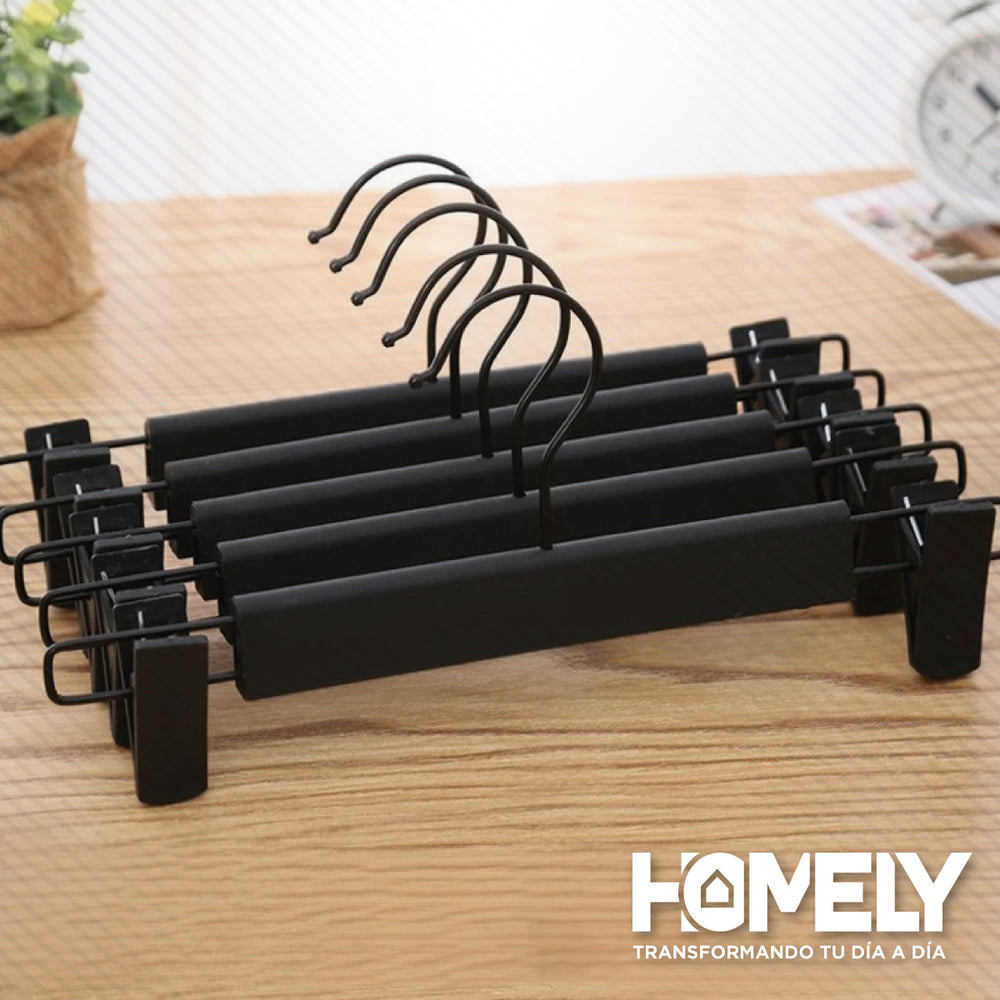 Colgadores De Pinza Para Pantalon Homely Ganchos Ropa 30 U
