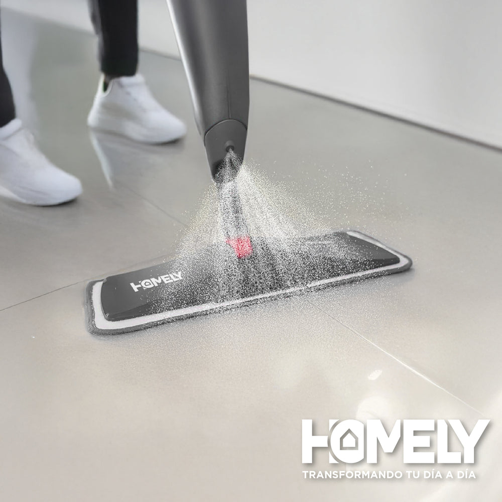 Mopa Plana 360° Spray Pulverizador Homely Microfibra Lavable