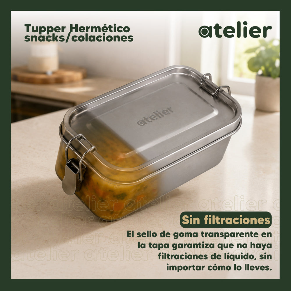 Tupper Frasco 850ml Atelier Acero Inoxidable Individual