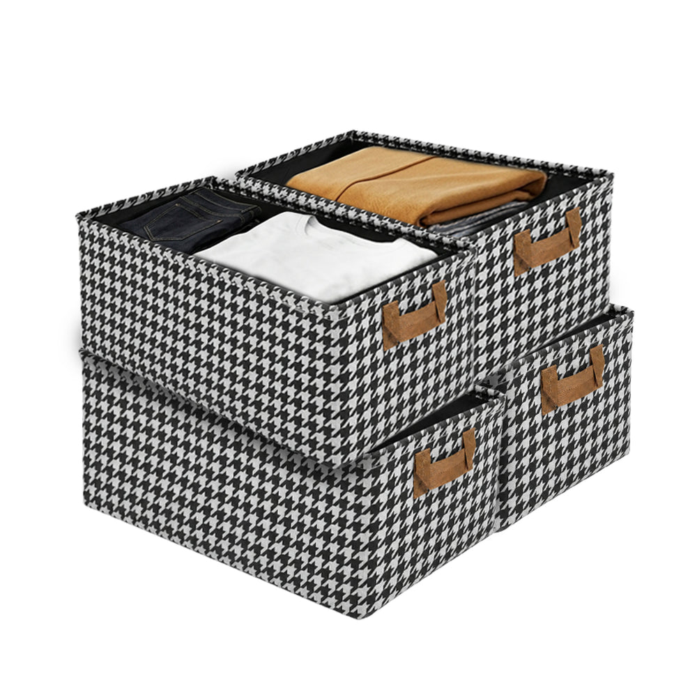 Cajas Organizadoras Plegable Homely Almacenamiento Asa Set 4