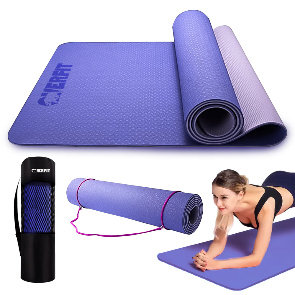 Mat Yoga TPE 6mm Overfit Alfombra Alfombra Pilates Bicolor