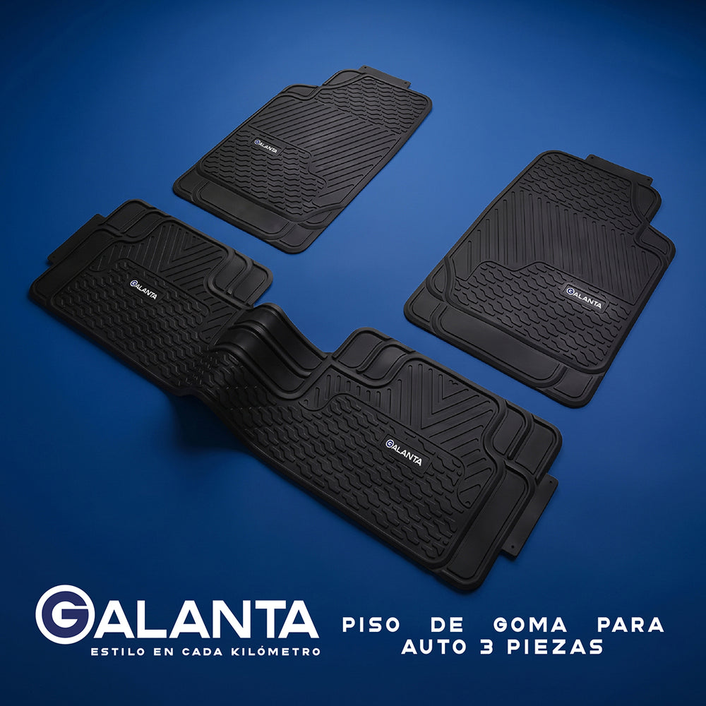 Piso de Goma Auto Suv 3 Alfombra Galanta Universal Ajustable