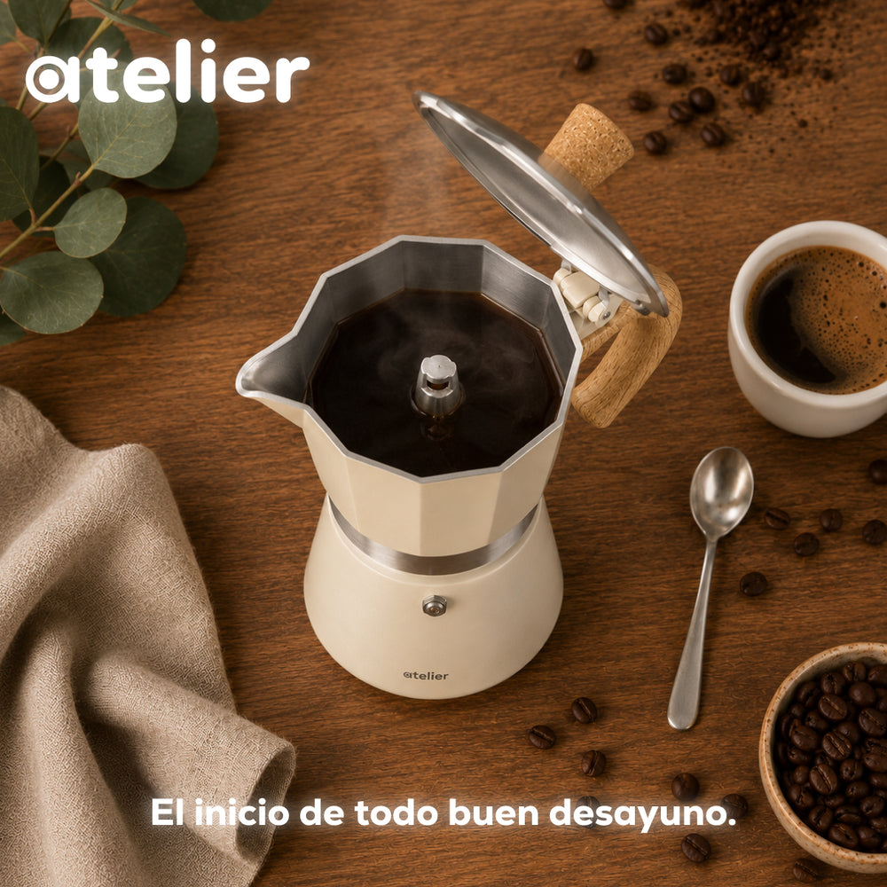 Cafetera italiana Espresso Atelier 300ml Acero Inoxidable