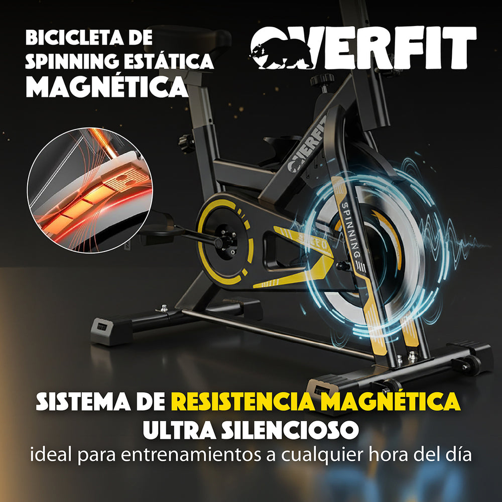 Bicicleta Spinning Magnetica Pro Overfit Estatica Gym 6kg