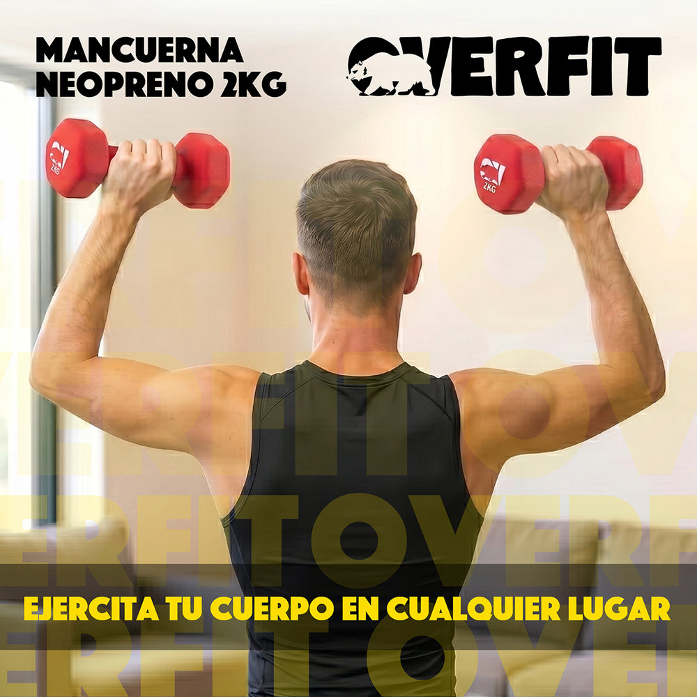 Overfit mancuernas 2kg neopreno - par completo
