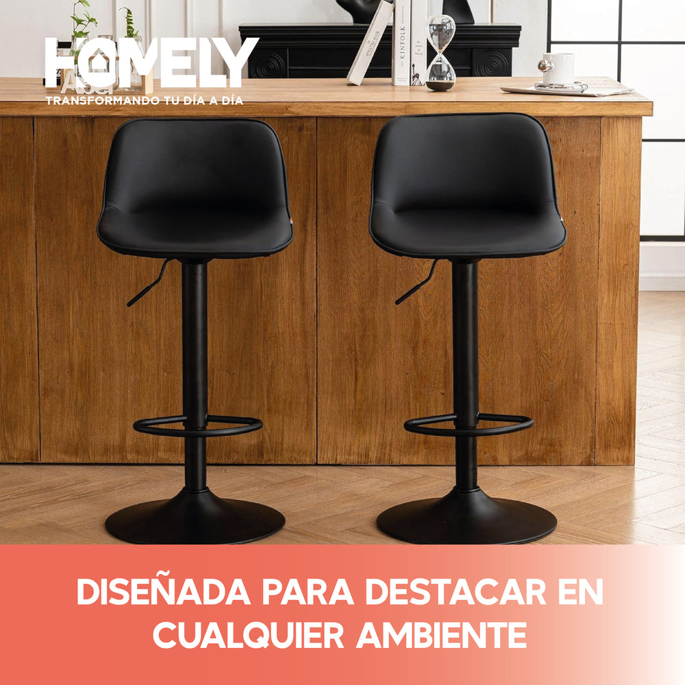Taburete Silla De Bar Homely Altura Regulable Cocina 80cm