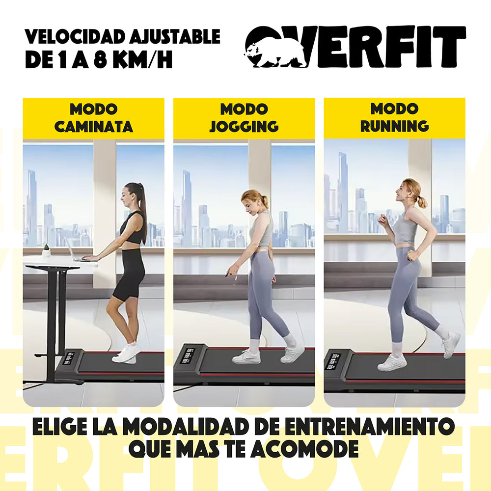 Trotadora 1.5 Hp Overfit Caminadora Electrica Plegable 8km/h