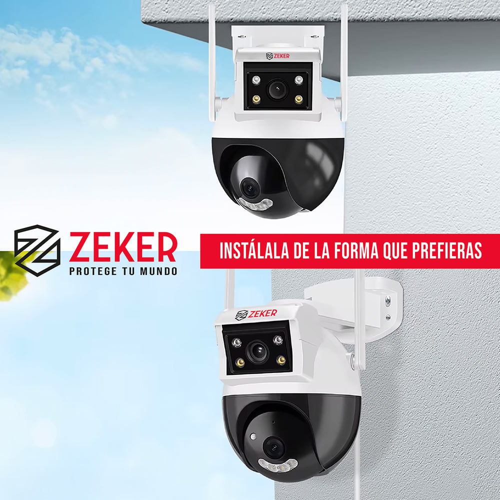 Camara de Seguridad Domo Zeker 4MP 5G Wifi Impermeable X2