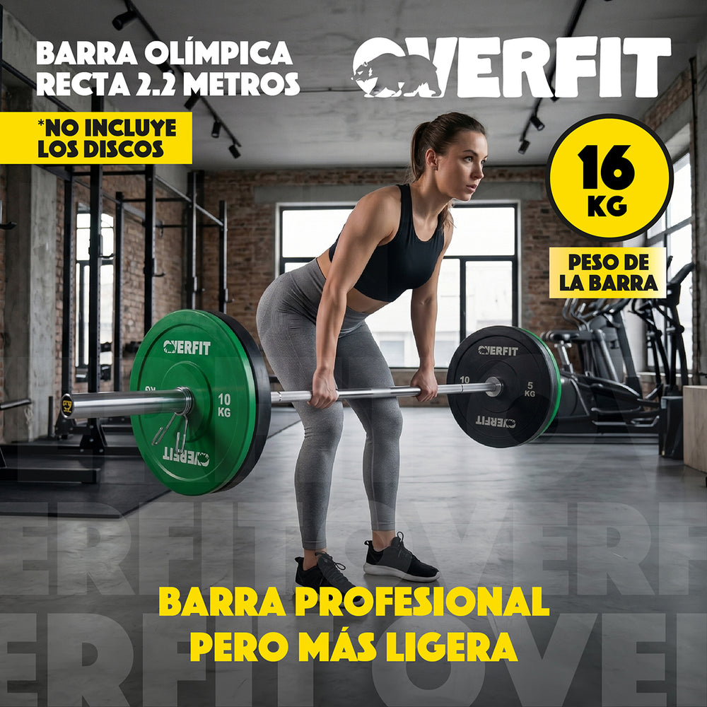 Barra Olimpica Overfit 16Kg - Vista 4