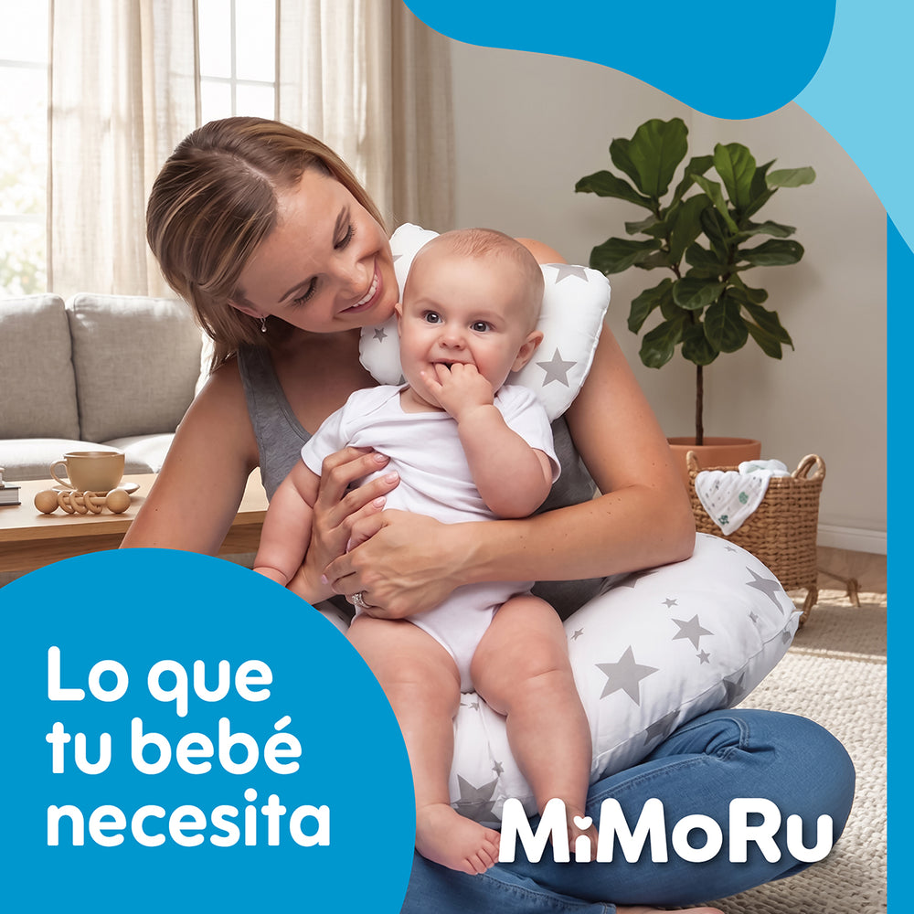 Almohadilla cojin de lactancia para bebe diseño estrellas