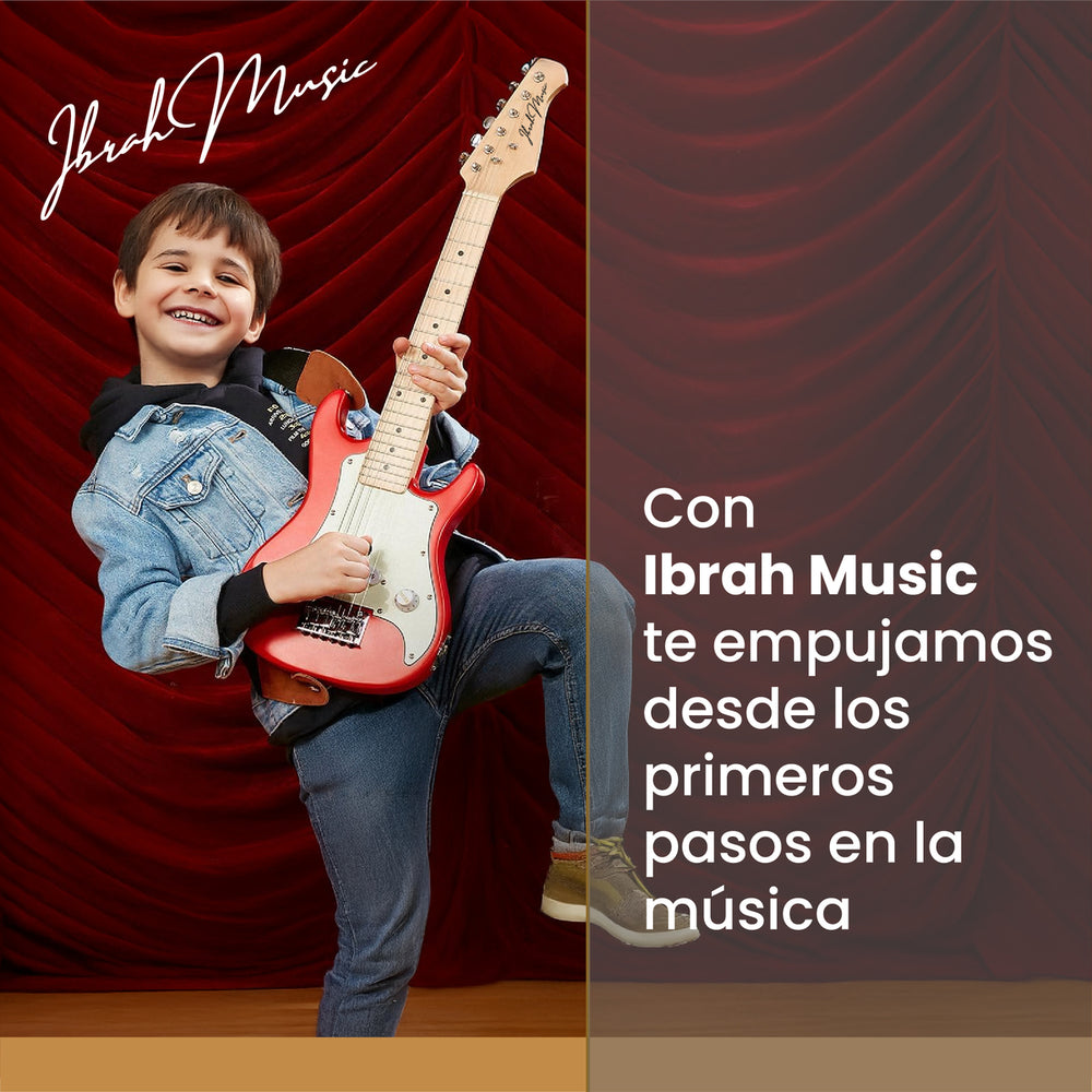 Guitarra Electrica Stratocaster Niño Ibrah 30 Pgds Amplif