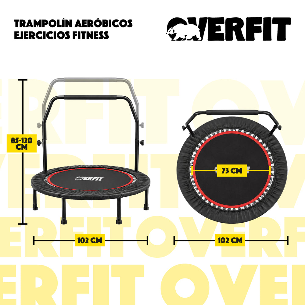 Trampolín Brincolín Aeróbicos Overfit Ejercicio Fitness Yoga