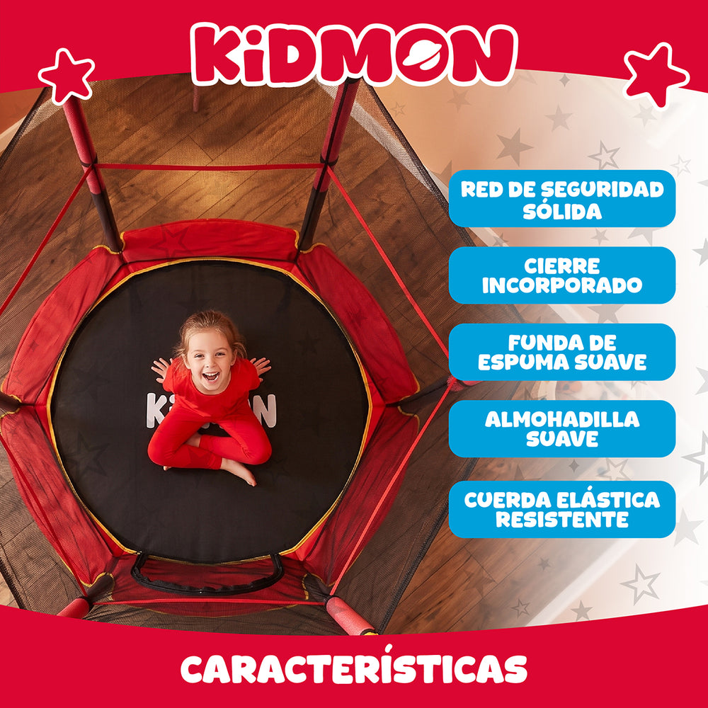 Cama Elastica Para Ninos 1.4 Metros Kidmon Cama Saltarina