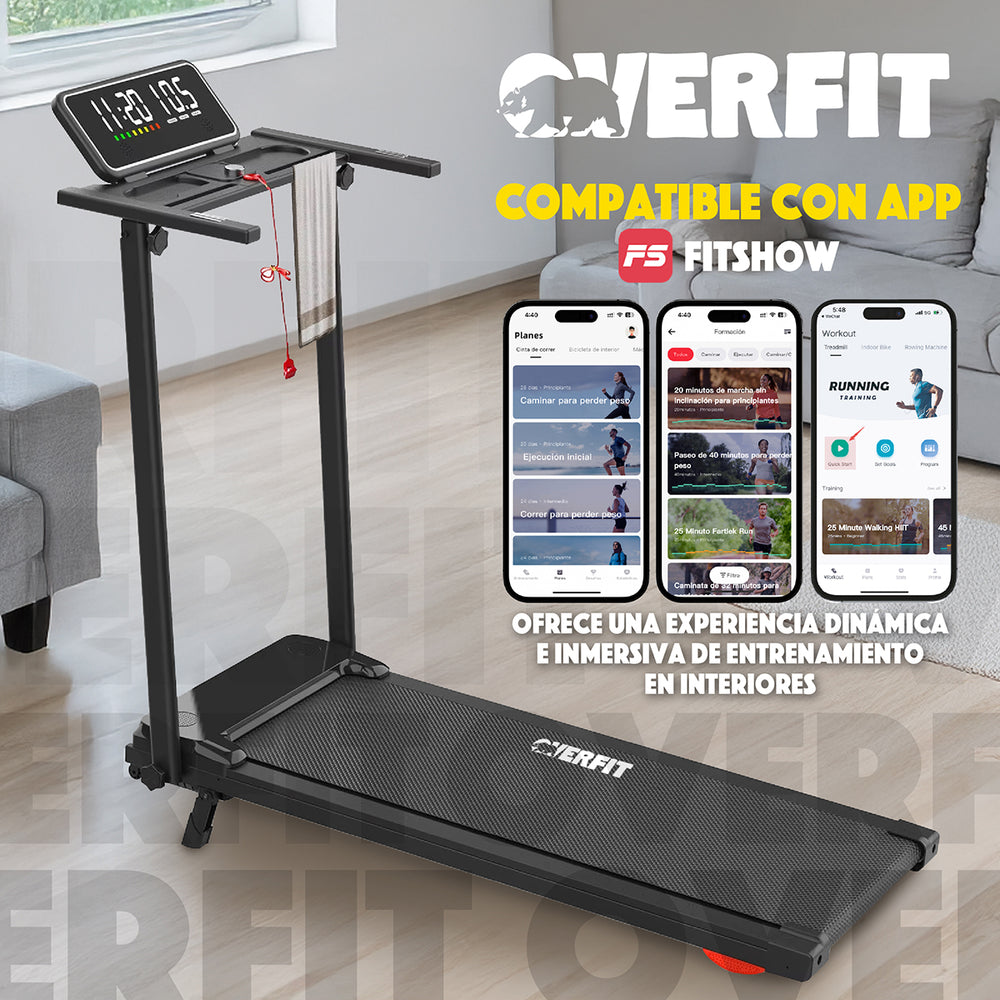 Trotadora 2 Hp Overfit Caminadora Electrica Plegable 12 Km/h