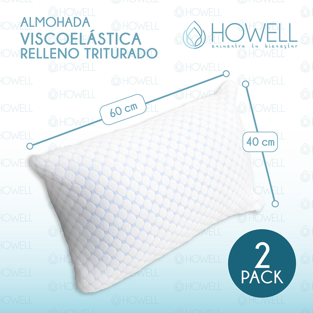 Almohada Cervical Cloudfeel Visco Howell Ortopedica Bambu X2