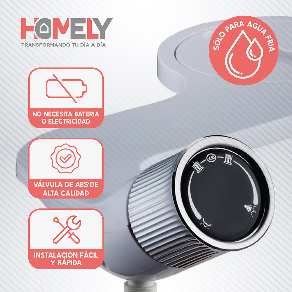 Bidet Ducha Homely Wc Inodoro Set Universal Flujo Ajustable