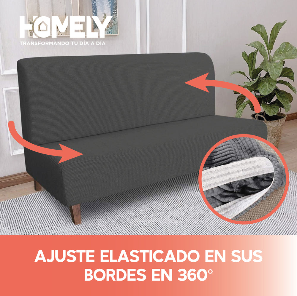 Funda Cubre Sillon Sofa Futon Homely 3 Cuerpos Premium