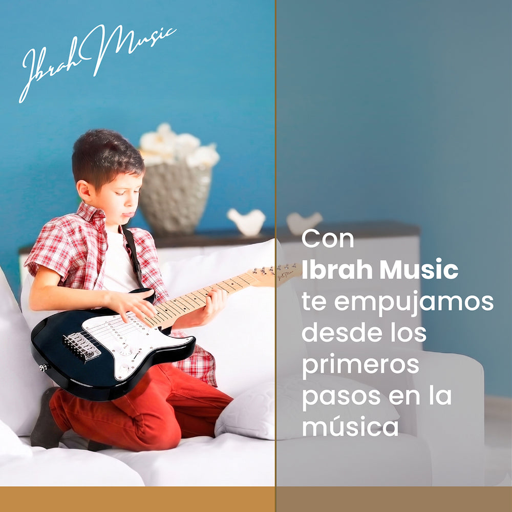 Guitarra Eléctrica 30 Pulgadas Niño Ibrah Music - 09