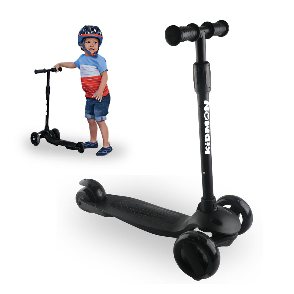 Scooter Aluminio Kidmon Plegable Monopatin 3 Ruedas de Luces