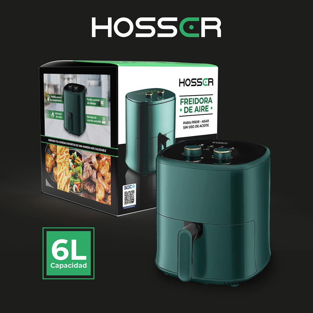 Freidora de Aire Kasser Air Fryer XL 6L Cocina Sin Aceite