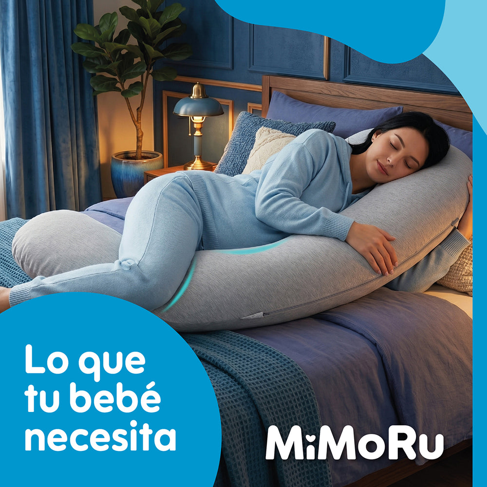 Cojin Maternal De Lactancia Embarazada Mimoru Almohada 102x71 Cm Funda Extra Suave Para Dormir Antimolestia Gris - Default Title