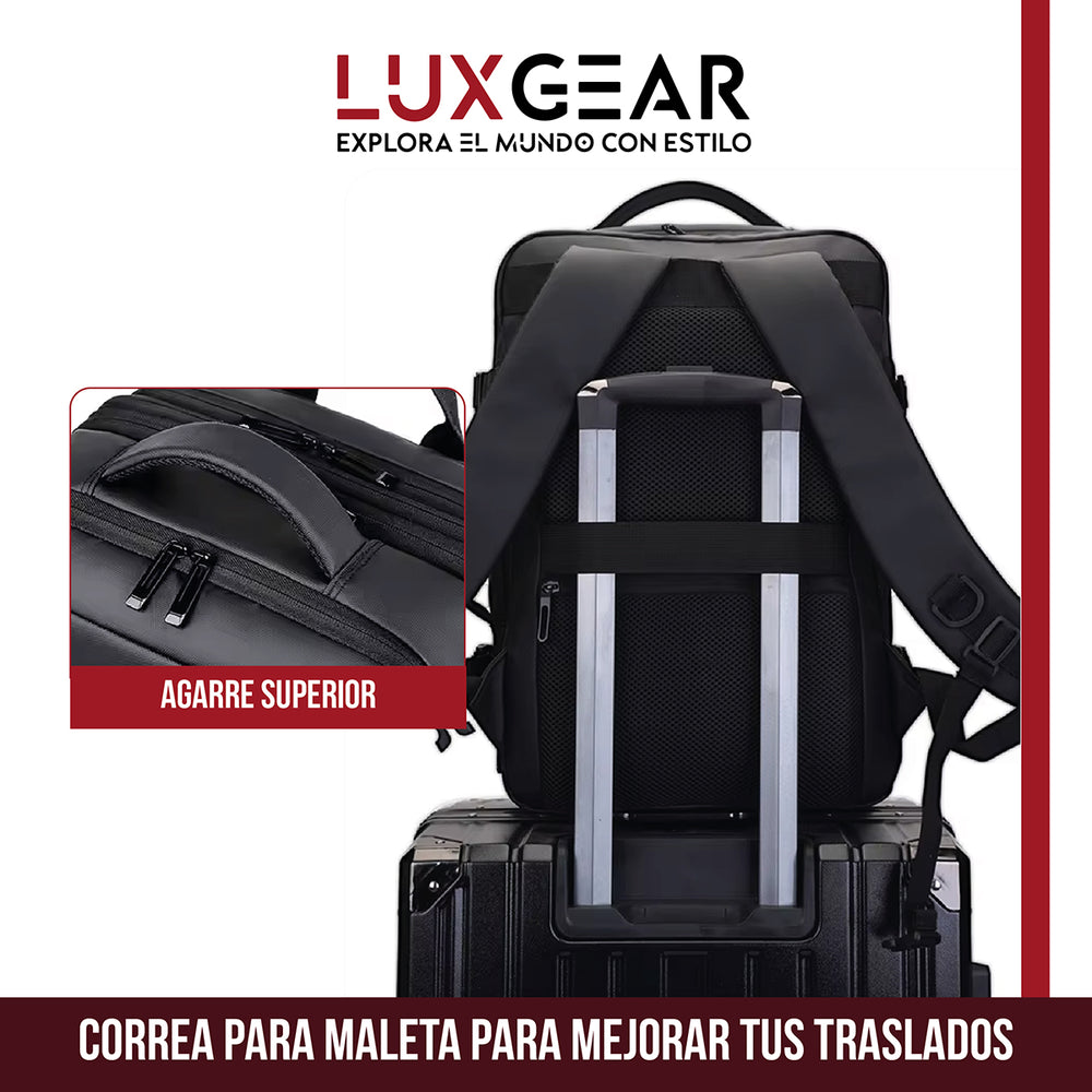 Mochila Maleta Viaje Cabina Luxgear Notebook Impermeable 48L
