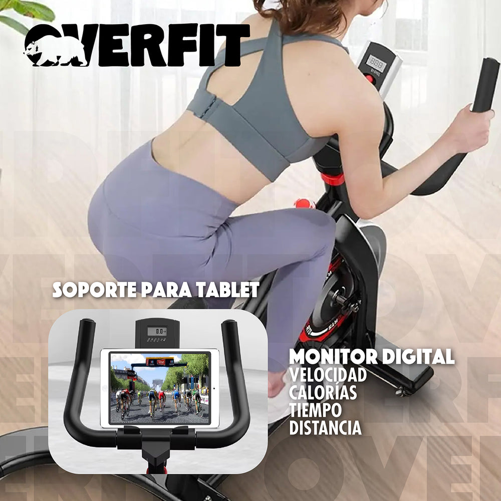 Bicicleta de Spinning Pro Overfit Estática Fitness Gym