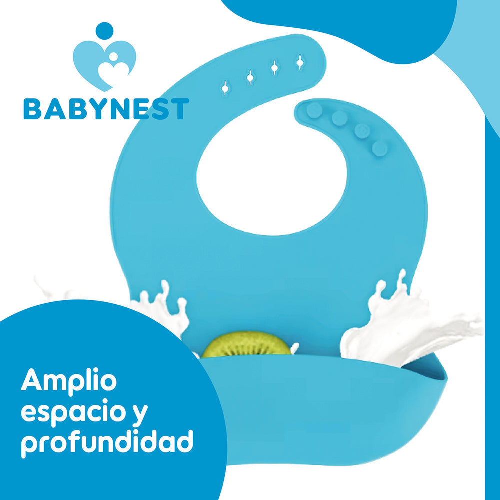 Set Alimentacion Silicona Bebe 10P Antideslizante BabyNest
