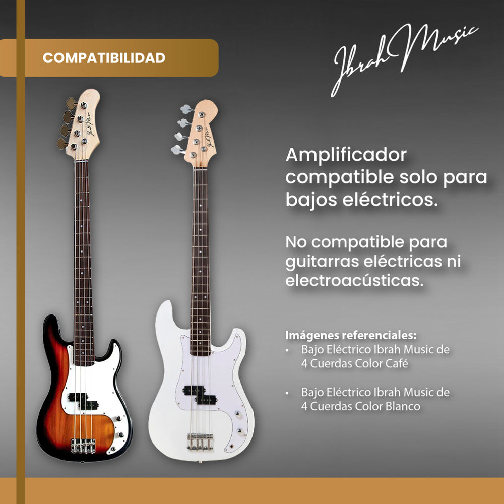 Amplificador de Bajo 30W Ibrah Music ATB-30 - en uso