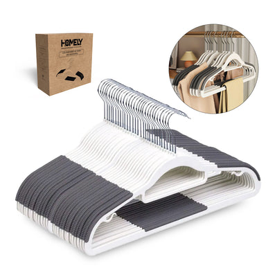 Colgadores Ganchos De Ropa Pantalon Homely Percha Set 50 U