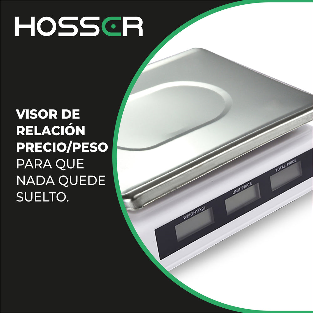 Balanza Digital Kasser Pesa 40 kilos Comercial Recargable