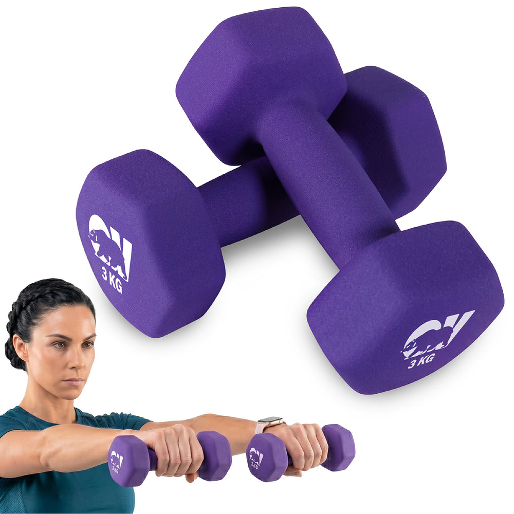Kit X2 Mancuernas 3kg Neopreno Overfit