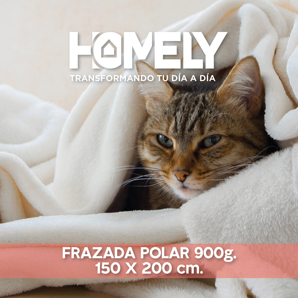 Frazada Polar Termica 2 Plazas Homely Manta 150x200cm Azul