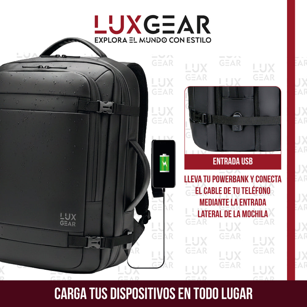 Mochila De Viaje 900D Luxgear Notebook Cabina 28 Litros
