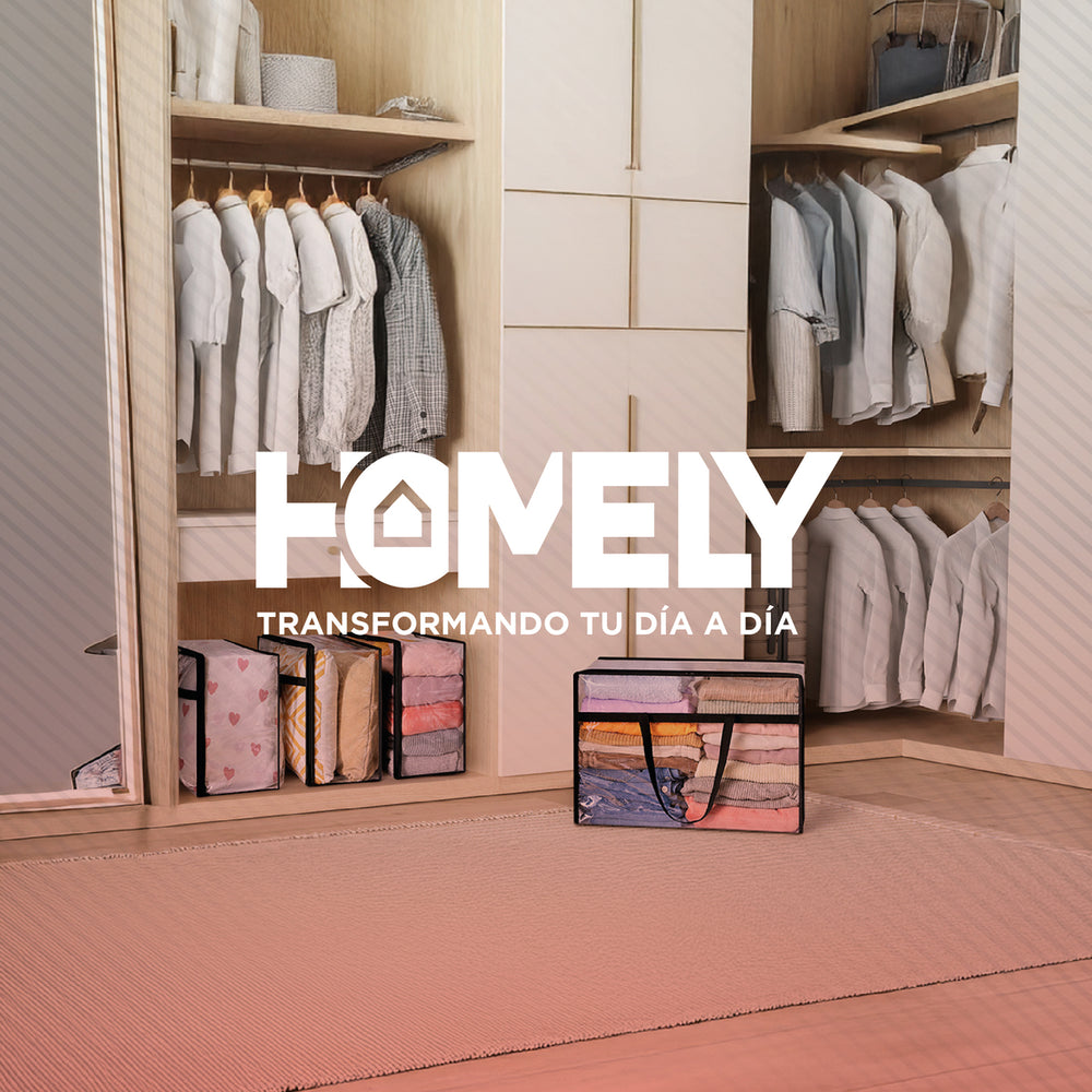 Bolsas Organizadoras Almacenamiento plasticas Homely 40L X4