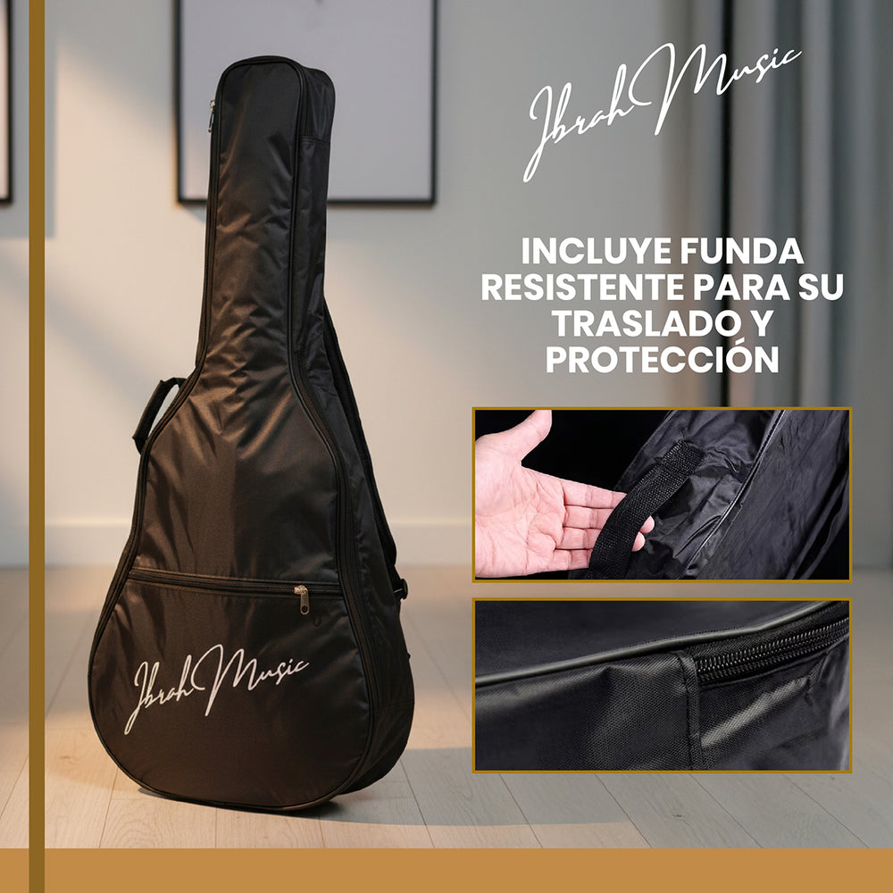 Guitarra Acustica Cutaway Ibrah Music 38 plgds + accesorios