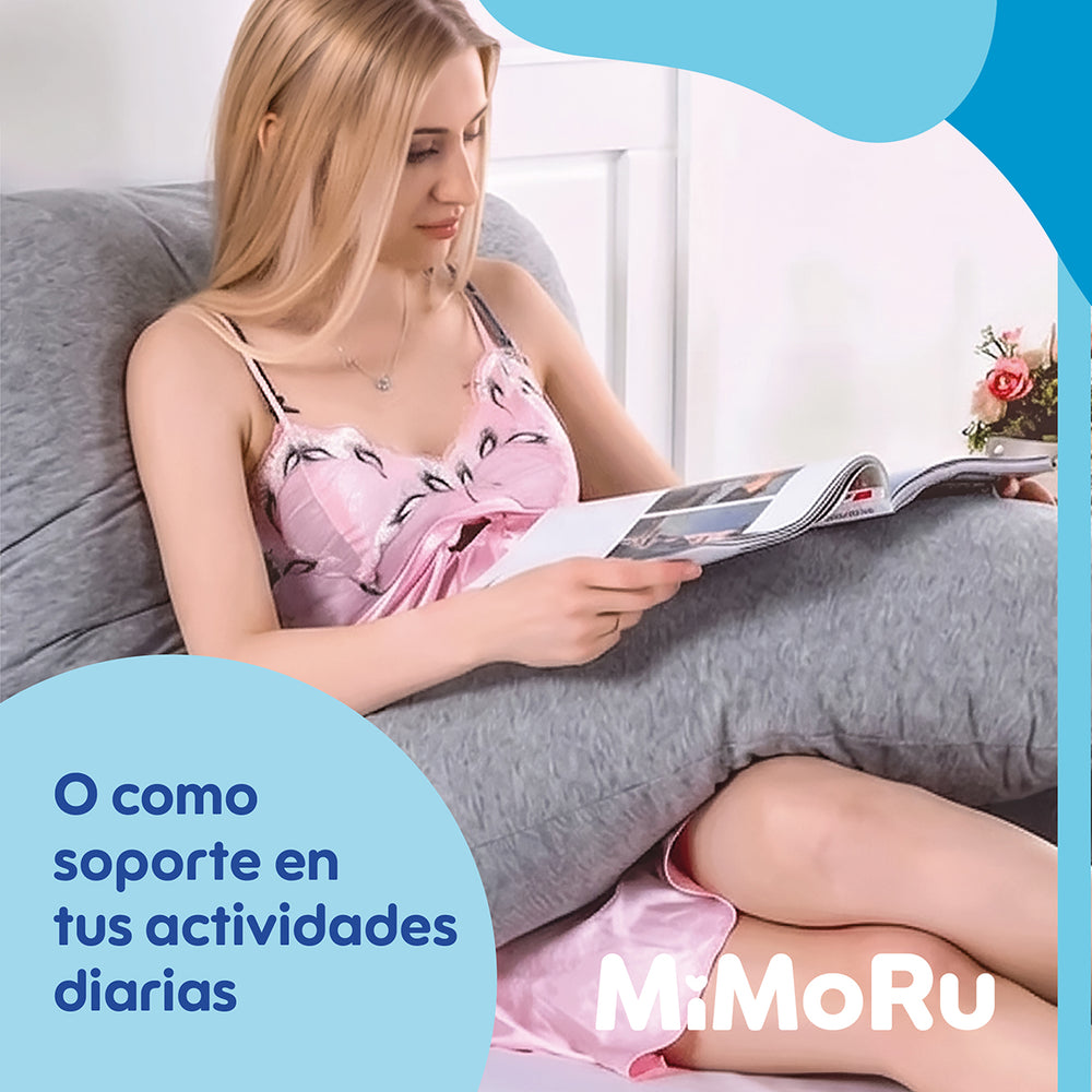 Cojin Maternal De Lactancia Embarazada Mimoru Almohada U Funda Extra Suave Para Dormir Antimolestia Gris - Default Title
