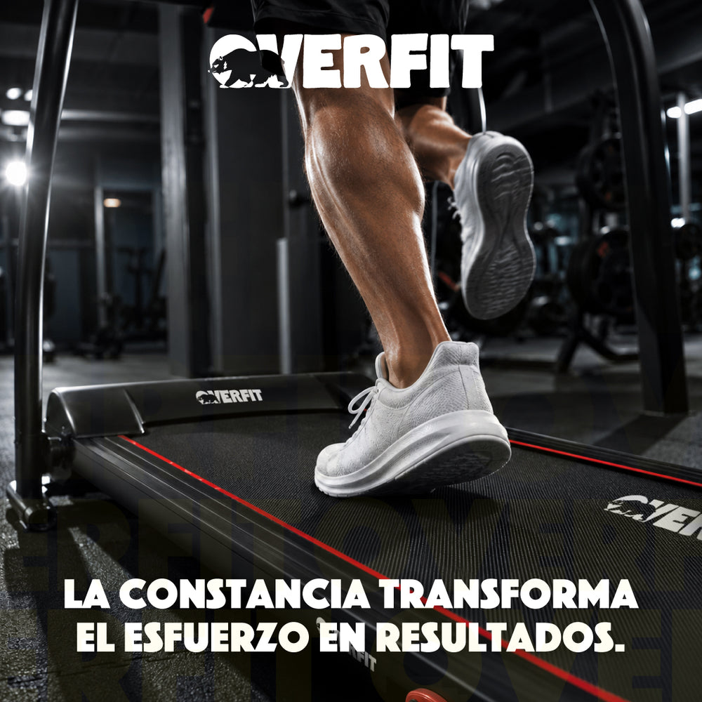 Trotadora 1 Hp Overfit Plegable 12Km 3 niveles Inclinacion