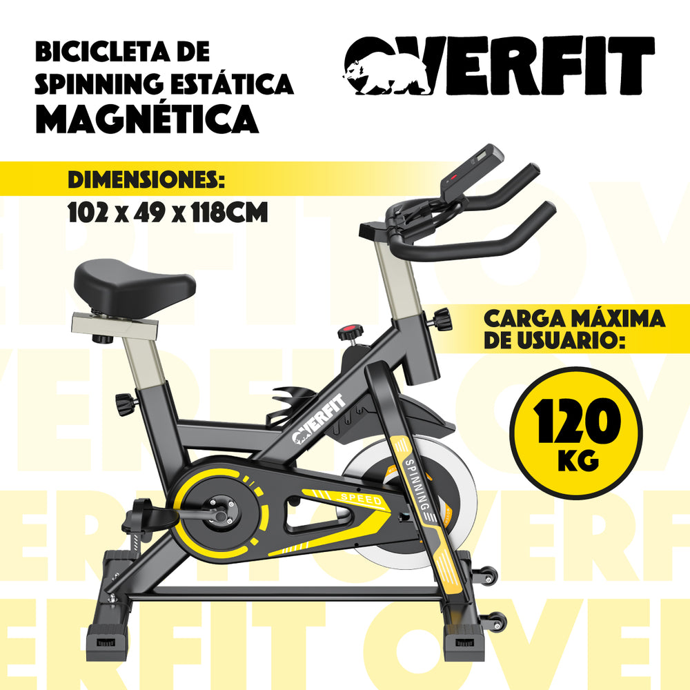 Bicicleta Spinning Magnetica Pro Overfit Estatica Gym 6kg