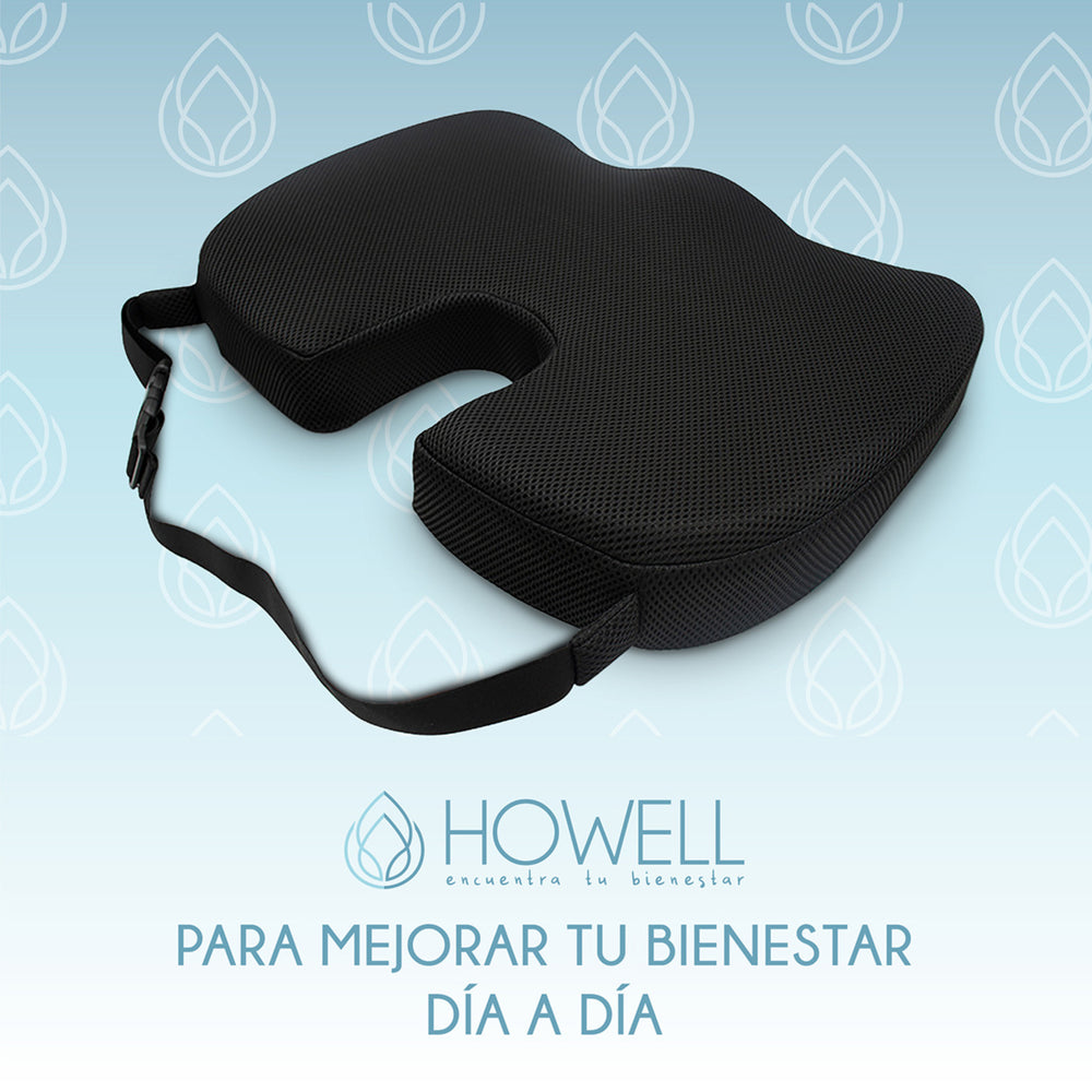 Cojin Lumbar Viscoelástico Asiento + Cojin Espalda Howell