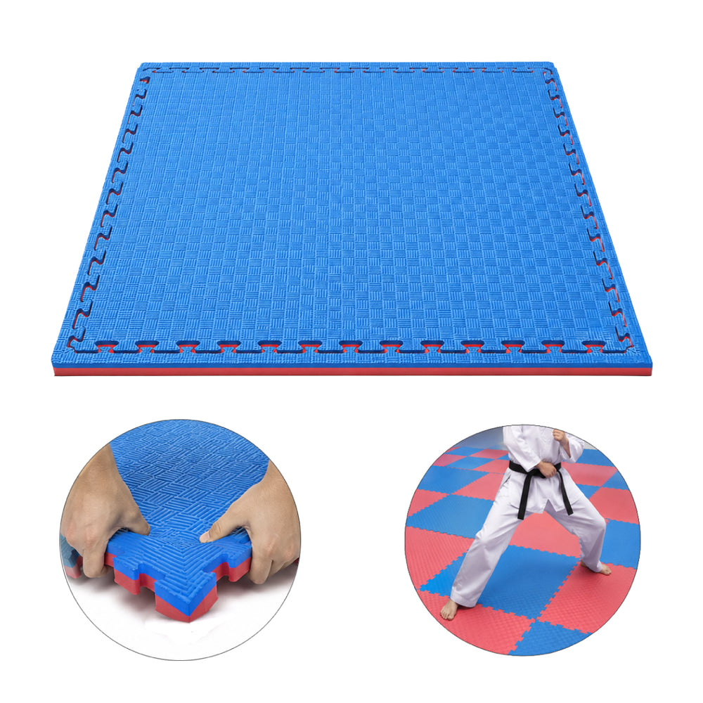 Piso Goma Eva Alfombra Deportiva Gimansio Overfit 20mm 100x100cm