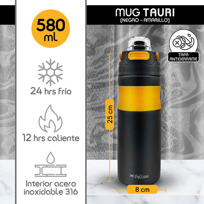 Termo Botella Termica 580ML Tauri By Fellow Mug Cafe Agua