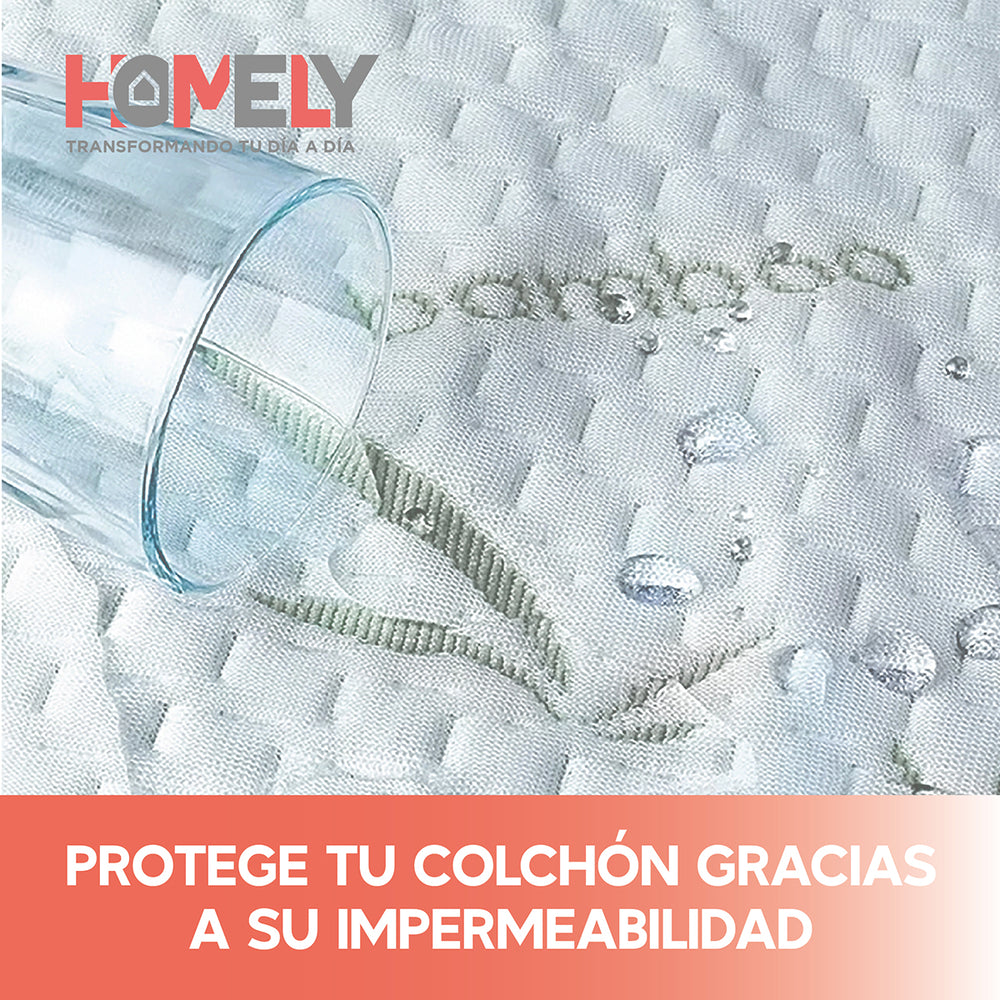 Cubre Colchon Bambu Cobertor Impermeable Varios Tamaños