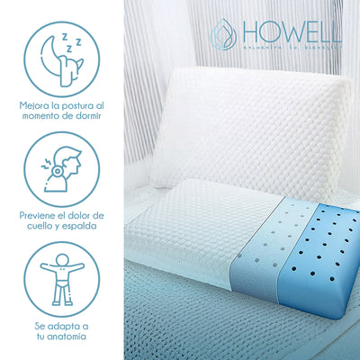 Almohada Viscoelástica Memory Howell Agujeros 40x60cm