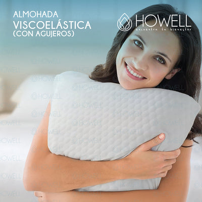 Almohada Viscoelástica Memory Howell Agujeros 40x60cm
